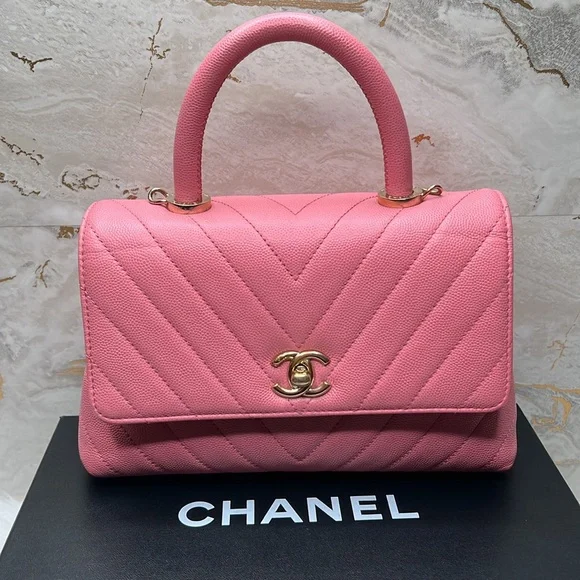 #038280BB SM Pink Coco Top Handle - Picture 2 of 10